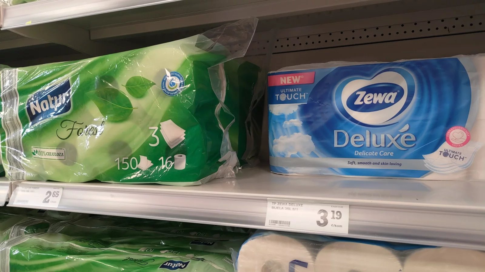 Ceny potravin v Chorvatsku. Konzum, Baška, ostrov Krk. (9. 6. 2024)