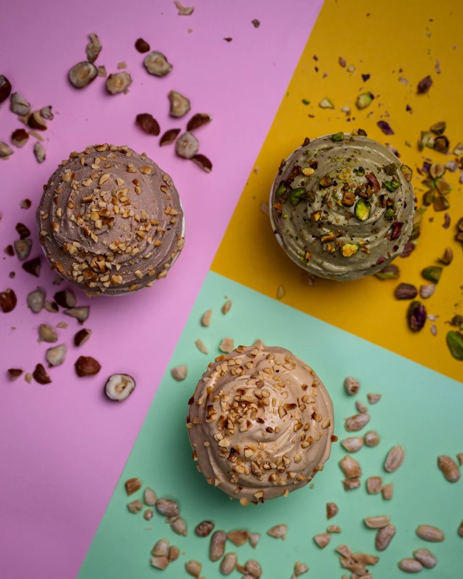 Zmrzliny v Crème de la Crème: Low carb pistacie, slaný arašíd a nugát