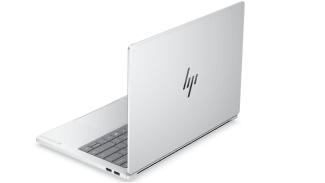 HP OmniBook X 14_Glacier Silver_Rear Left