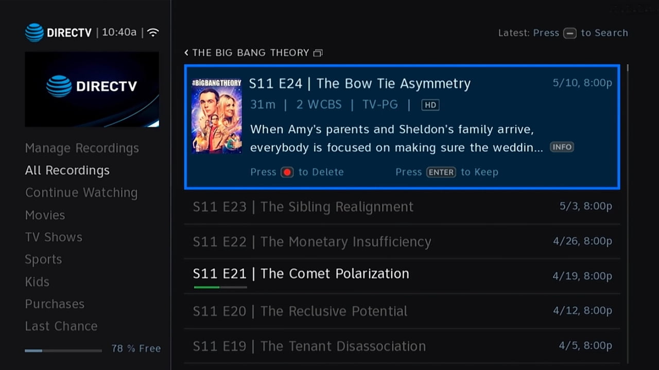 Služby pod značkou DIRECTV/AT&T