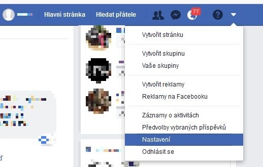 Nastavení Facebooku