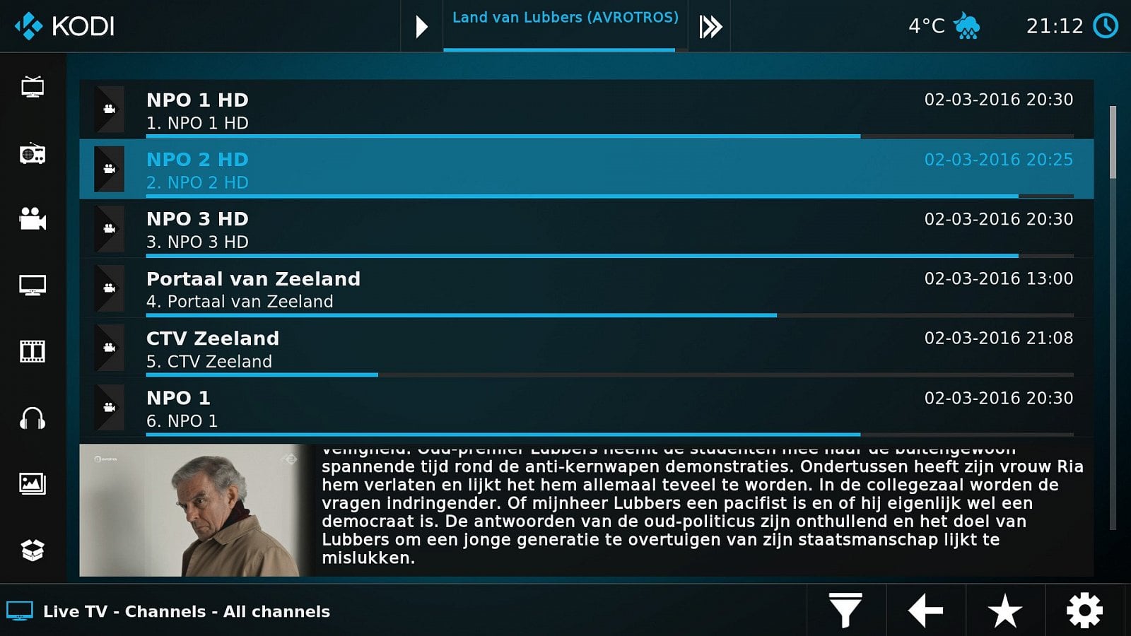 Kodi: nový vzhled Estuary/Estouchy