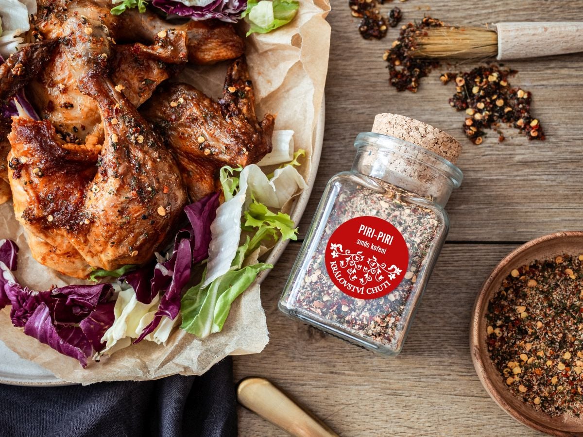 Kuře s kořením koření Piri-Piri