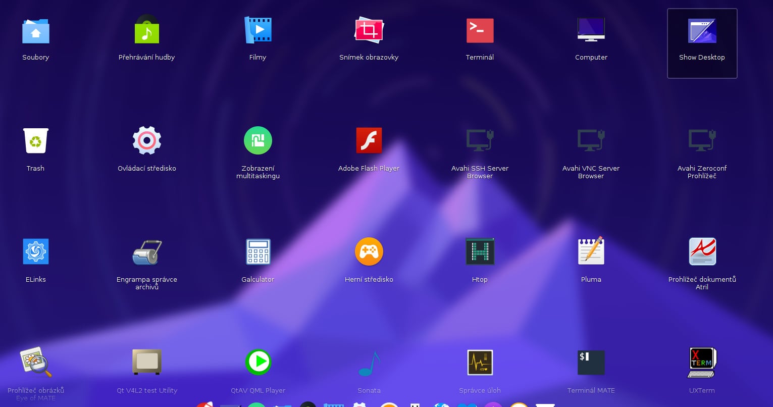 Manjaro a prostředí Deepin