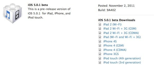 iOS 5.0.1 beta