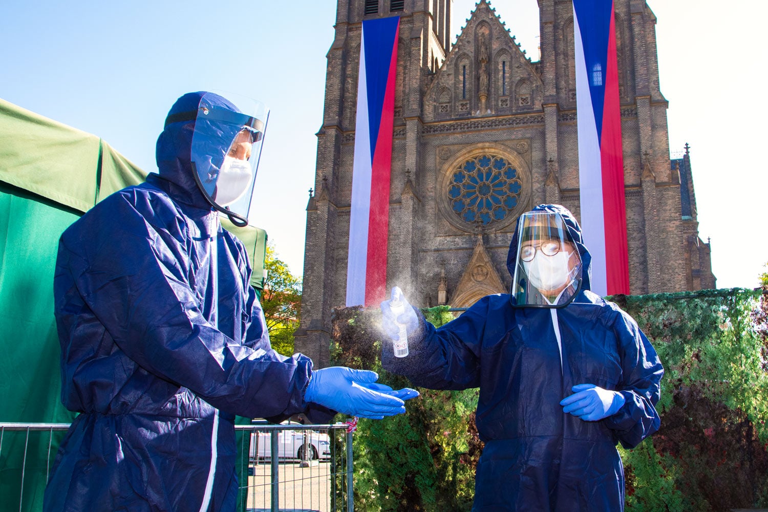 Náměstí Míru, Praha, 23. 4. 2020