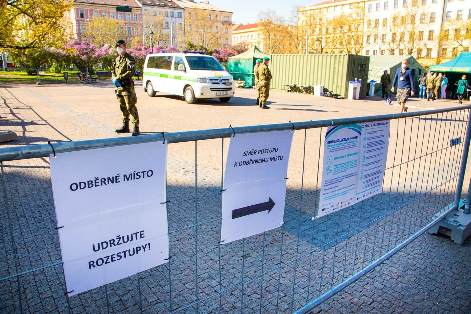Náměstí Míru, Praha, 23. 4. 2020