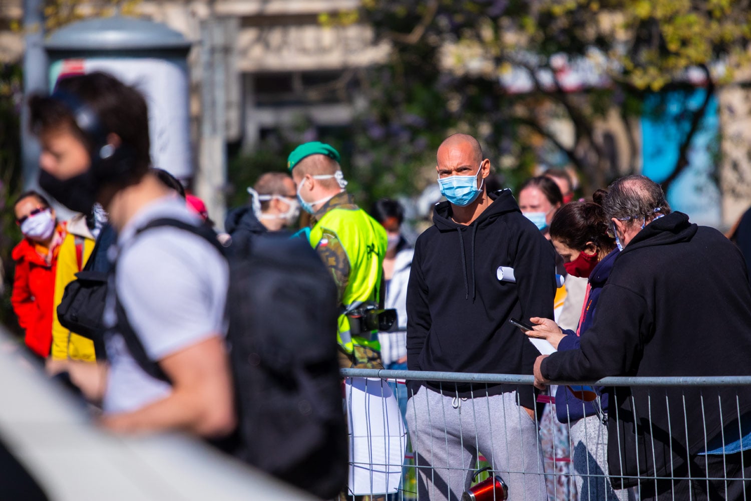 Náměstí Míru, Praha, 23. 4. 2020