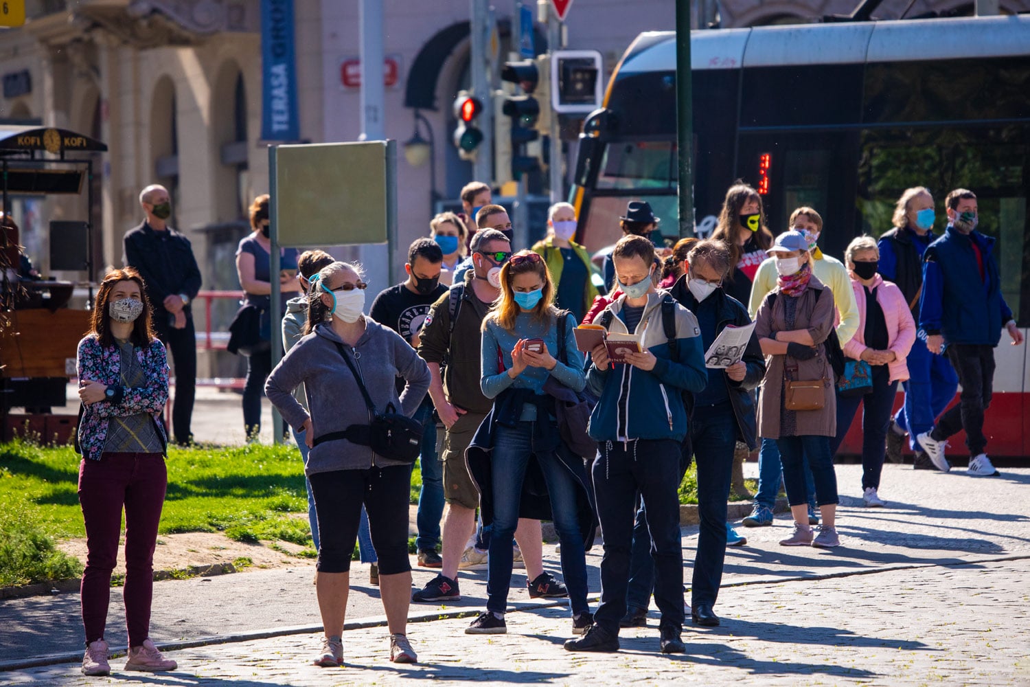 Náměstí Míru, Praha, 23. 4. 2020