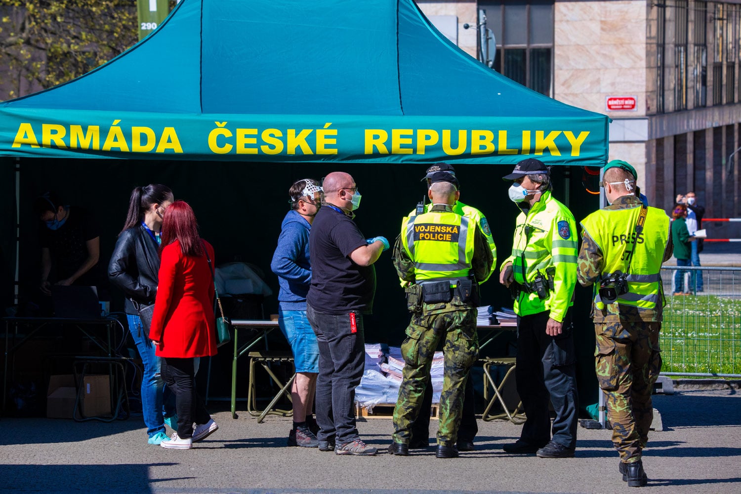 Náměstí Míru, Praha, 23. 4. 2020
