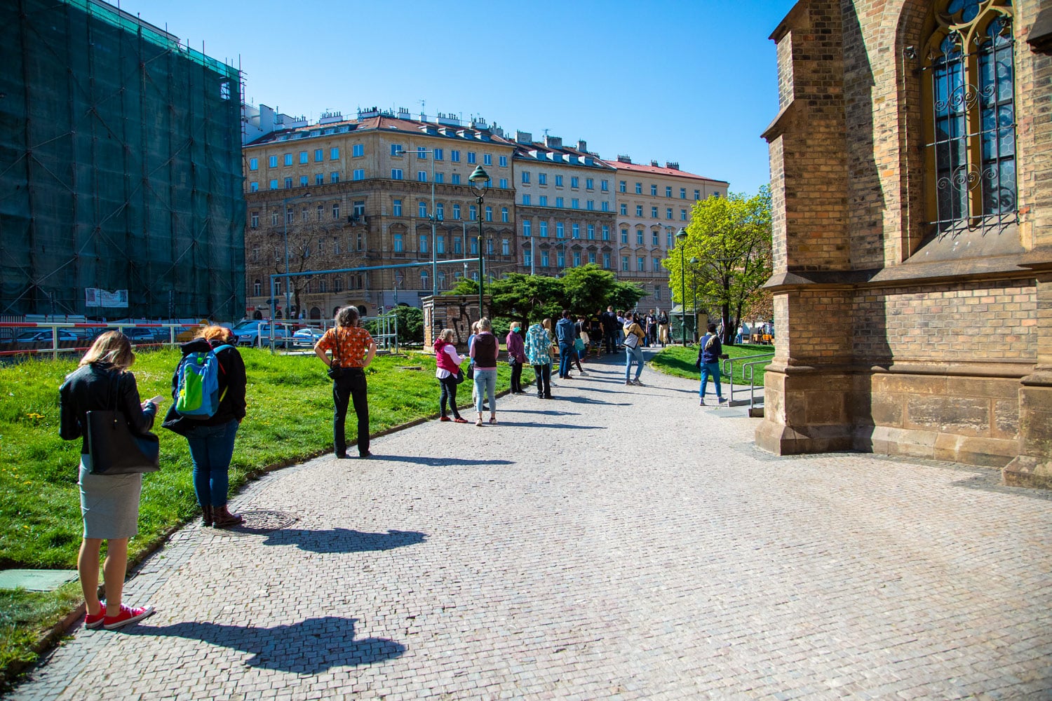 Náměstí Míru, Praha, 23. 4. 2020