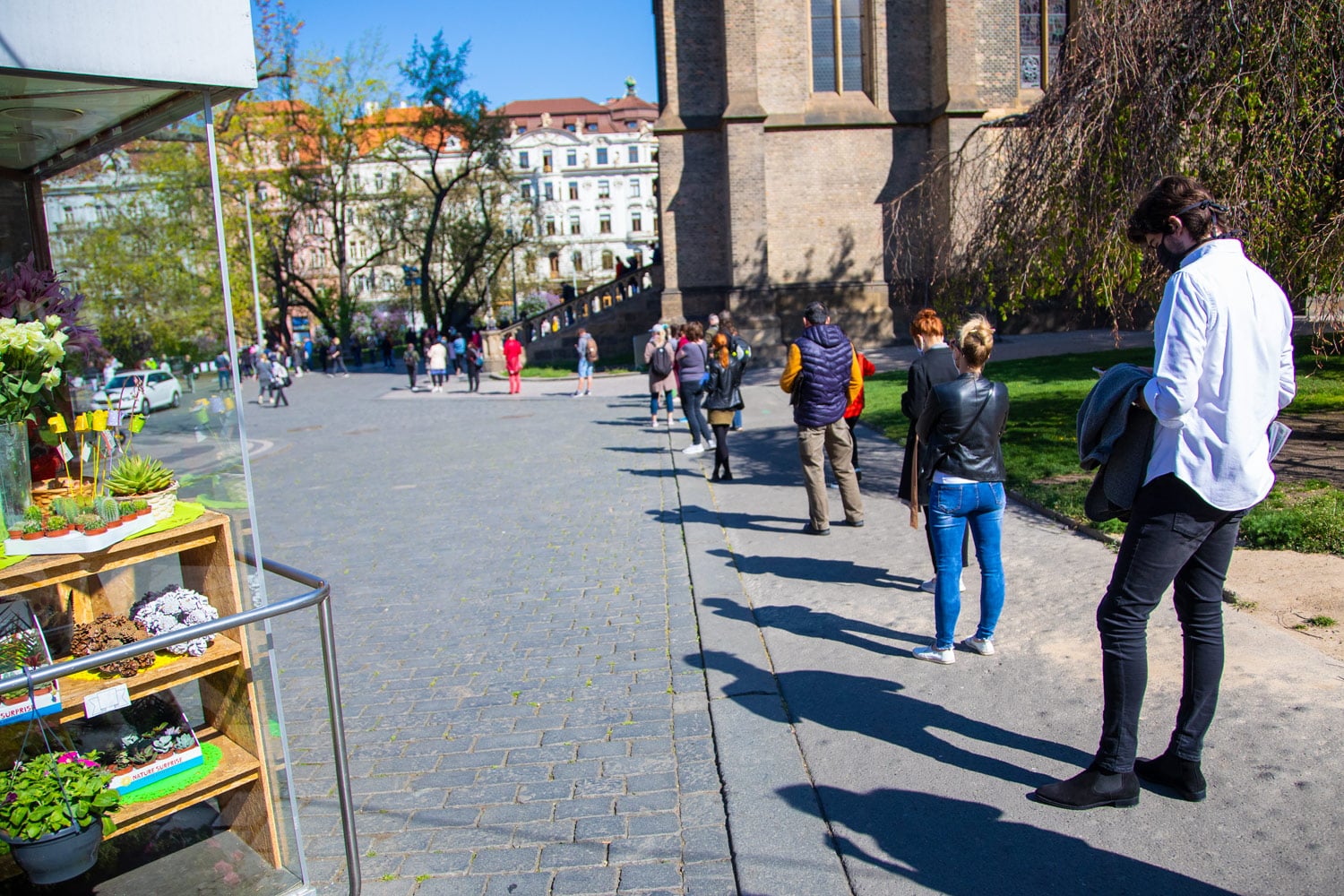 Náměstí Míru, Praha, 23. 4. 2020
