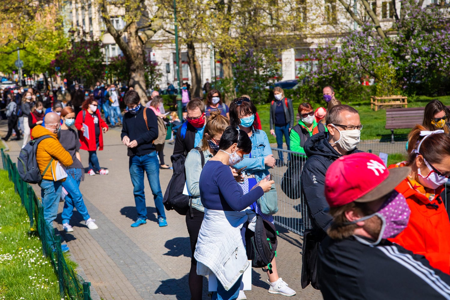 Náměstí Míru, Praha, 23. 4. 2020