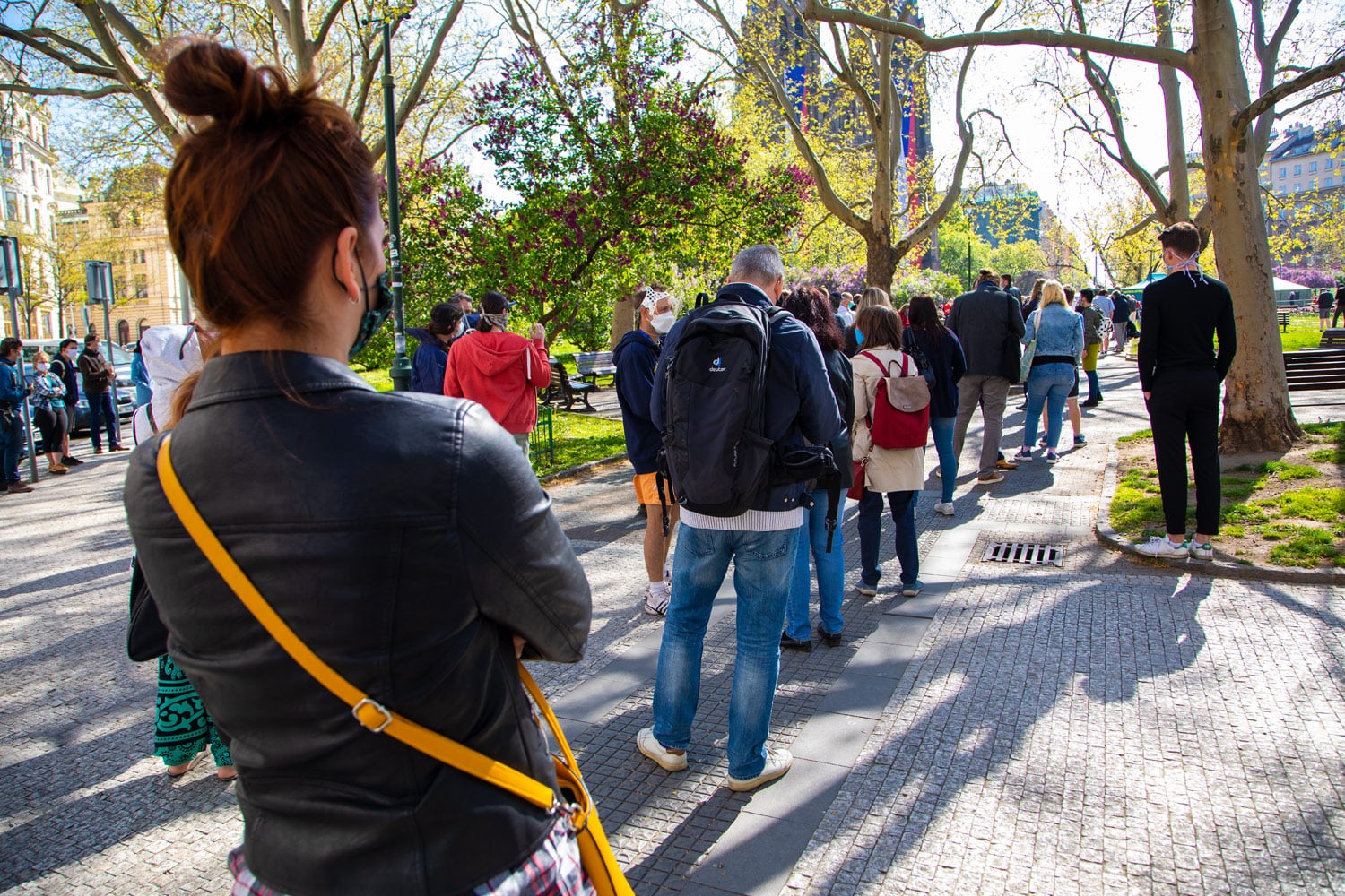 Náměstí Míru, Praha, 23. 4. 2020
