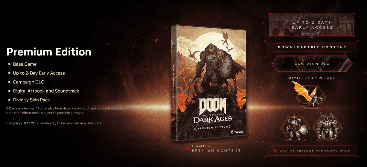 Doom: The Dark Ages ke grafikám Nvidia GeForce RTX 5000