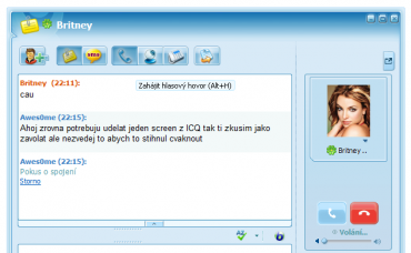 Volání z ICQ na ICQ