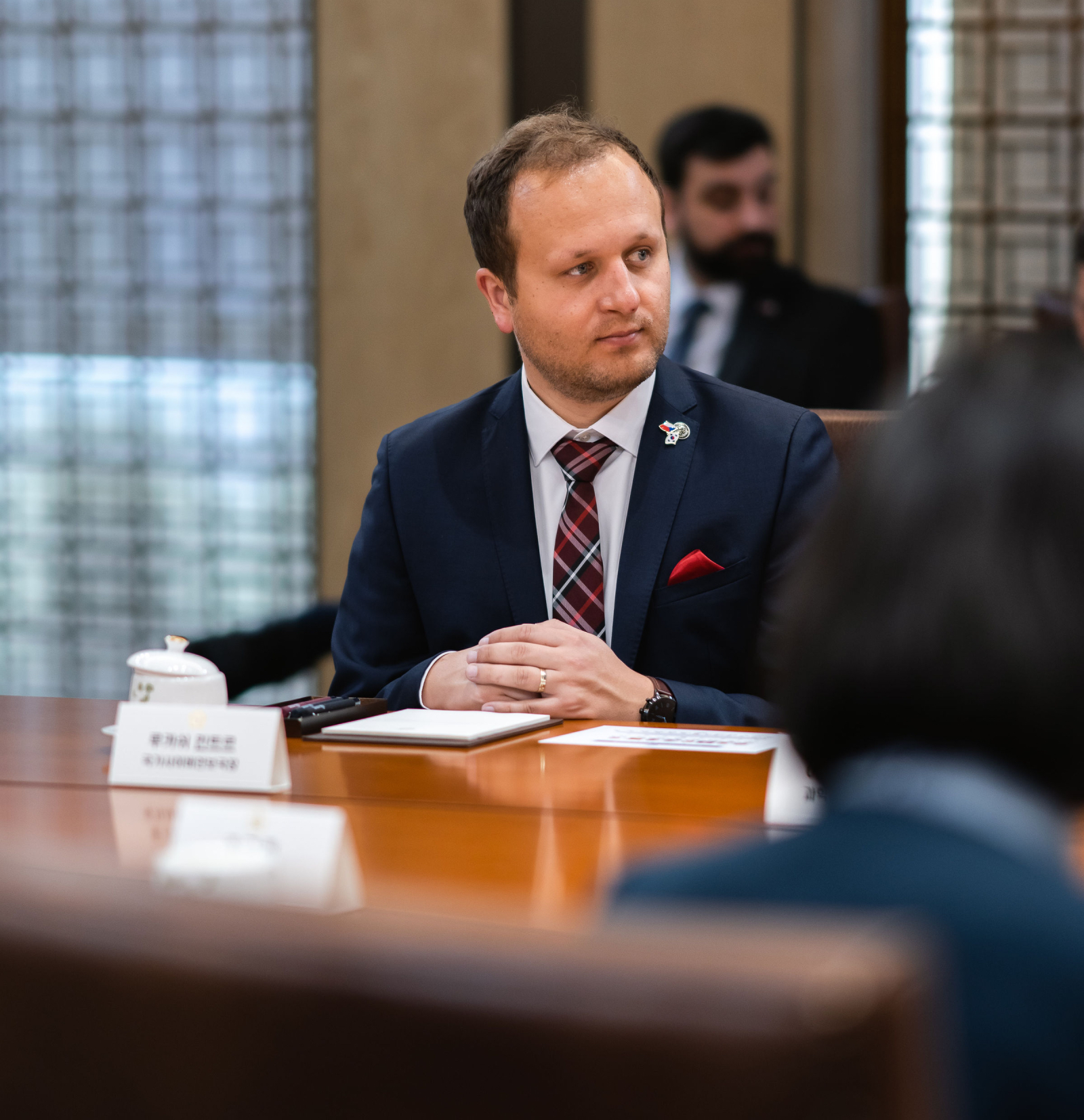 Ředitel NÚKIBu Lukáš Kintr na jednání v Jižní Koreji