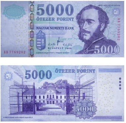 maďarské forinty