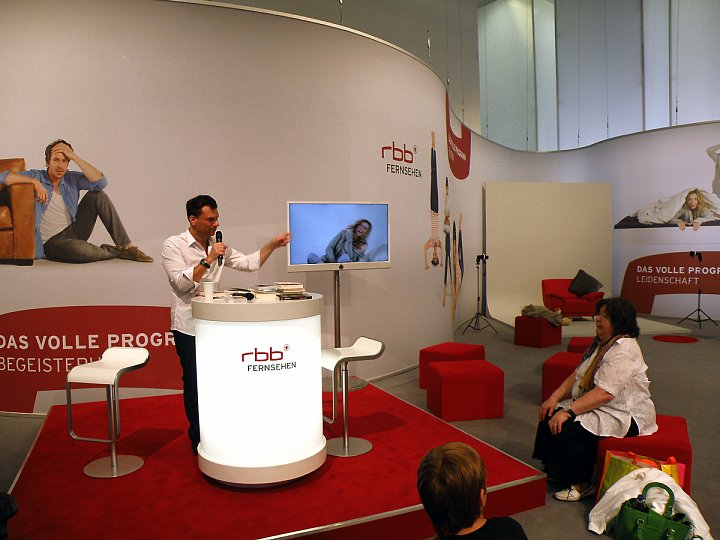 Studio veřejnoprávního Runfunk Berlin-Brandenburg, které bylo umístěné přímo na veletrhu IFA.