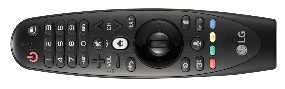 Vynikající univerzální dálkový ovladač LG MagicRemote-AN-MR600 (2015) s ovládáním kurzoru.