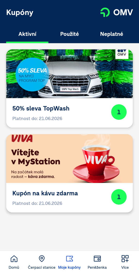 Ukázka aplikace OMV MyStation.