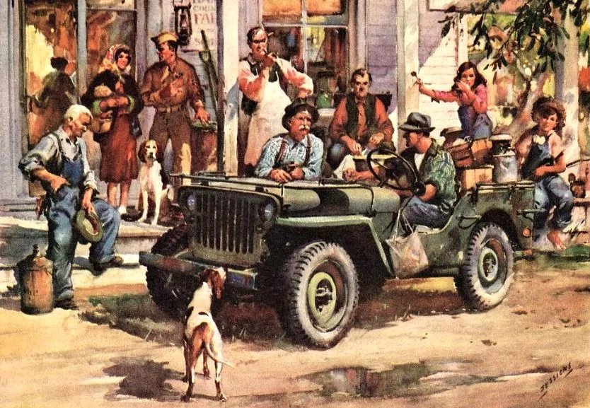 Tohle asi nebyl „pivní jeep“, ale klasický Willys MB určitě Janu Vyčítalovi posloužil jako předloha…