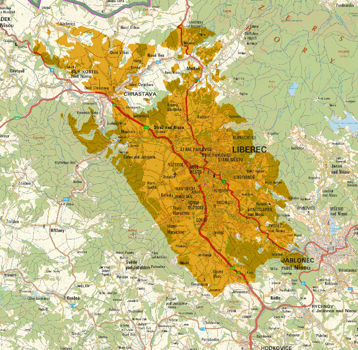 Liberec - Krajský úřad (kanál 51)