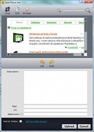 <p>Obrázek je možné před uložením lehce upravit, přidat popis nebo tagy</p>