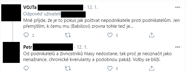 Podnikatelé na sociálních sítích vyvracejí Babišova tvrzení