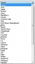 <p>Seznam předvytvořených profilů je téměř nekonečný. Zde je zobrazena jen část výrobců. Každý z nich pak má ještě několik zařízení.</p>