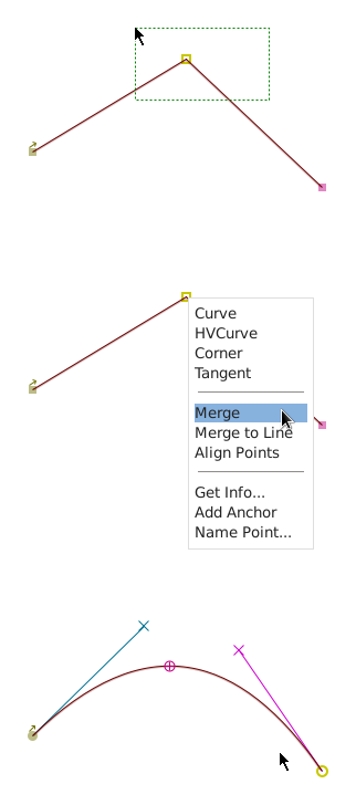Prostředí programu Fontforge