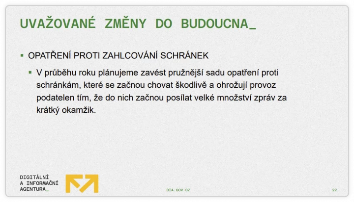 Autor: agentura DIA slide z prezentace ve veřejné konzultaci