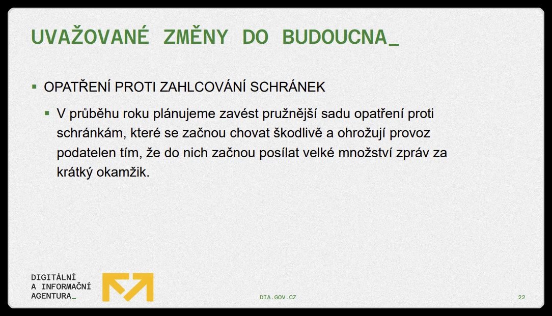 slide z prezentace ve veřejné konzultaci