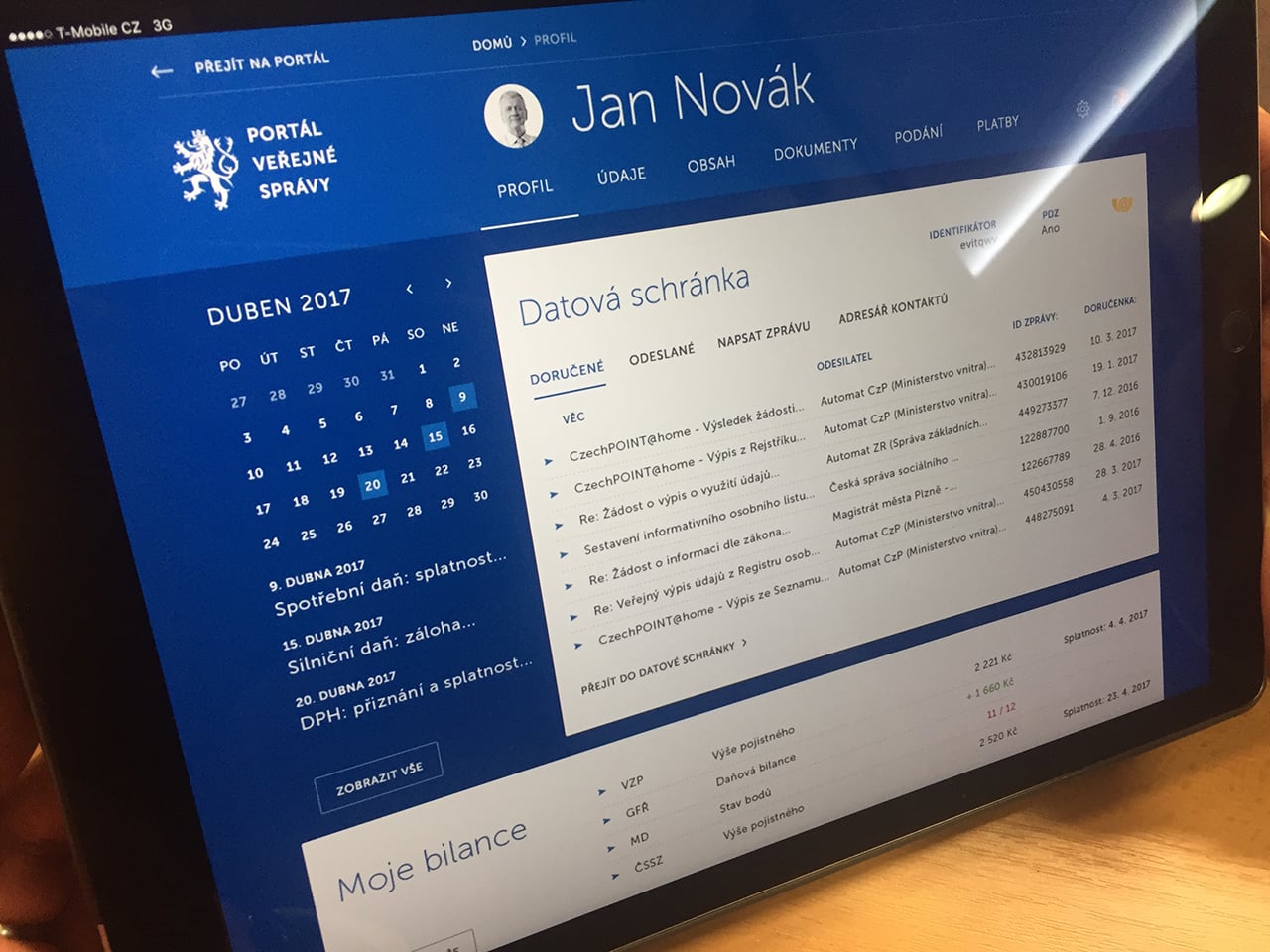 Portál občana od ministerstva vnitra