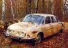 Velmi známý, ale stále krásný podzimní propagační záběr poslední generace Tatry 603. Mlhovky patřily k sériové výbavě