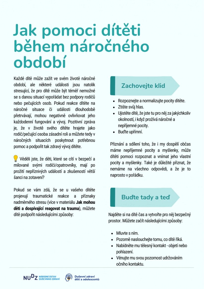 Karty obsahují základní informace a stručné rady. Nemají nahrazovat pomoc odborníka, ale poradit, jak poskytnout první pomoc v krizi. Nebo jak krizi předejít.