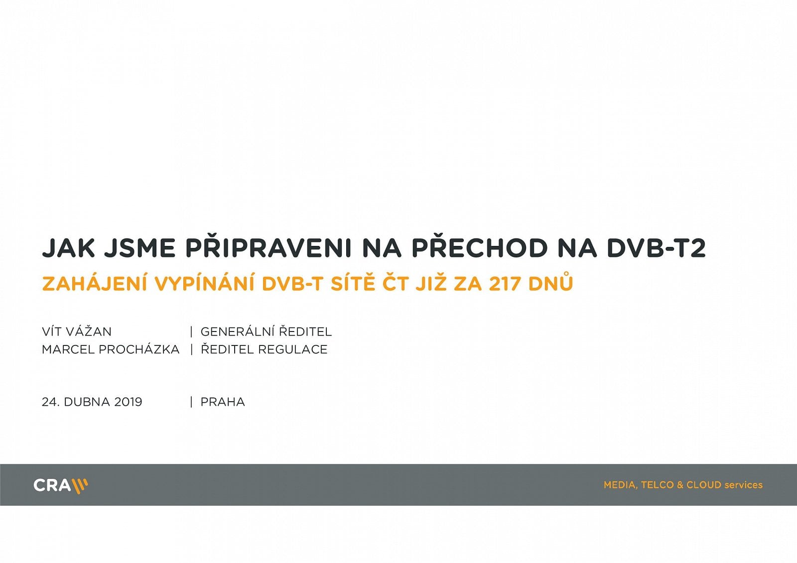 Parametry DVB-T2, termíny přechodu a stanice v multiplexech