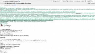 Uvítací e-mail od s-drazby.cz (9. 7. 2019)