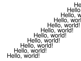 Specifikace způsobu výpočtu horizontálního vycentrování textu.