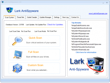 <p>Lark AntiSpyware - zbavte svůj počítač škodlivého softwaru</p>