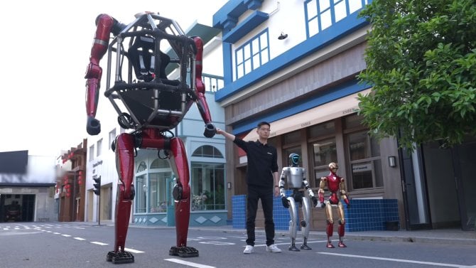Jako vystřížený z Pacific Rim nebo Avatara. Unitree má vlastního „mecha“ robota s pilotem uvnitř