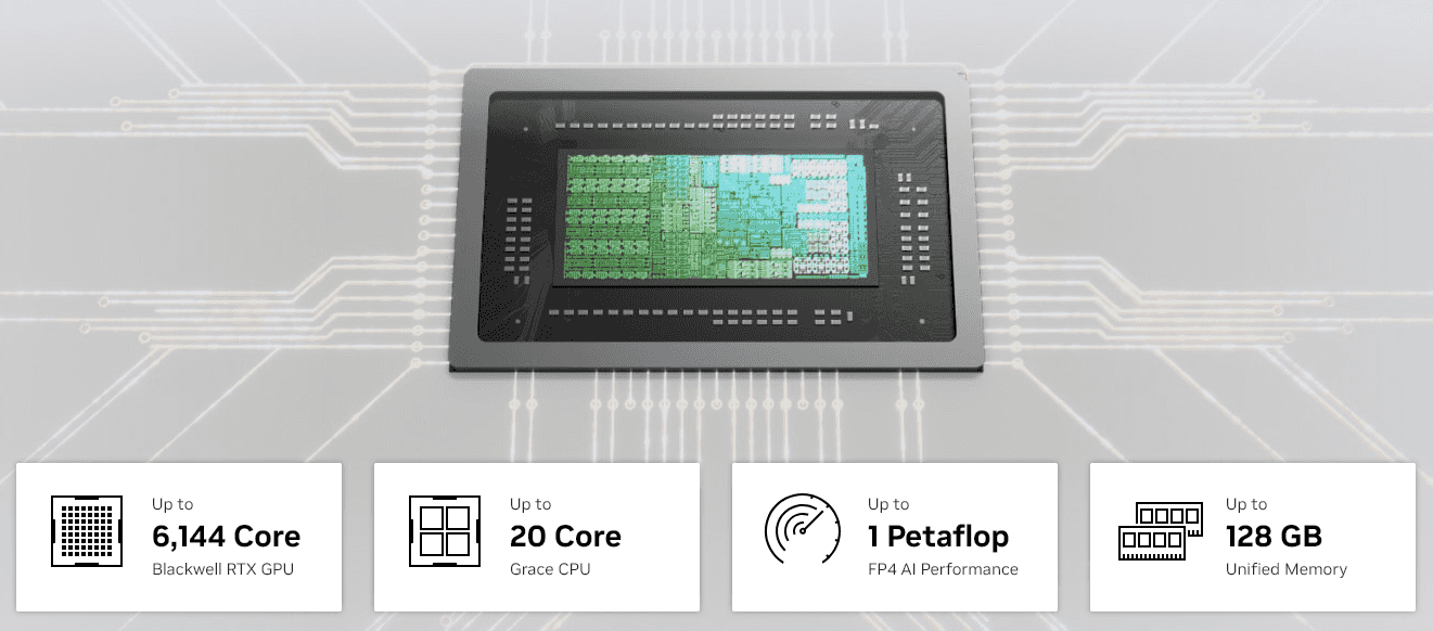 Specifikace procesorů Nvidia RTX Spark N1X