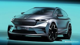 Náhledový obrázek - Škoda Enyaq se ukazuje celá v sériové podobě, zatím na skicách