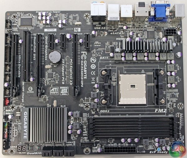 Gigabyte GA-F2A85X-UP4 (Zdroj: KitGuru)