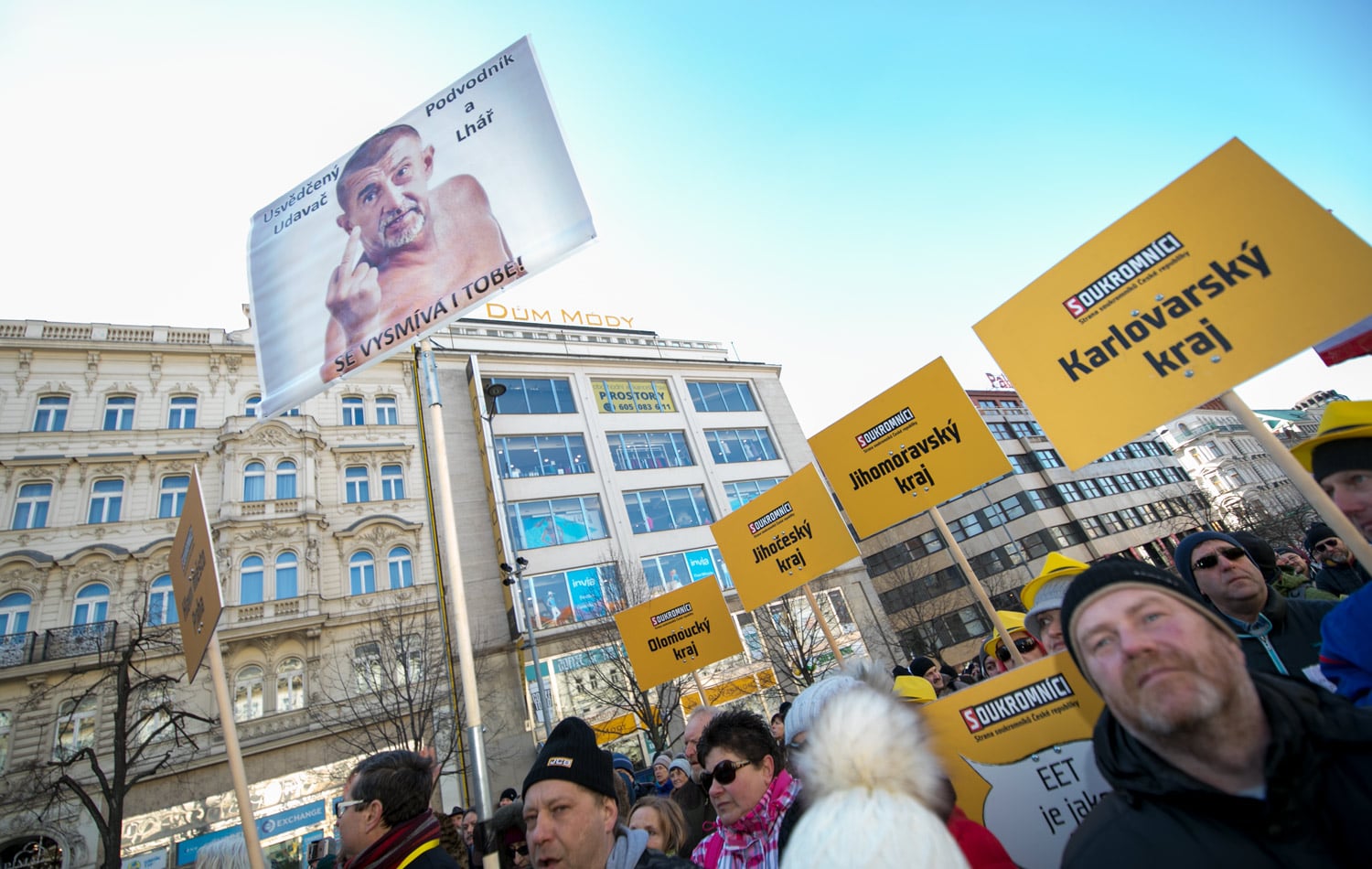 Demonstrace za svobodu, demokracii a svobodné podnikání