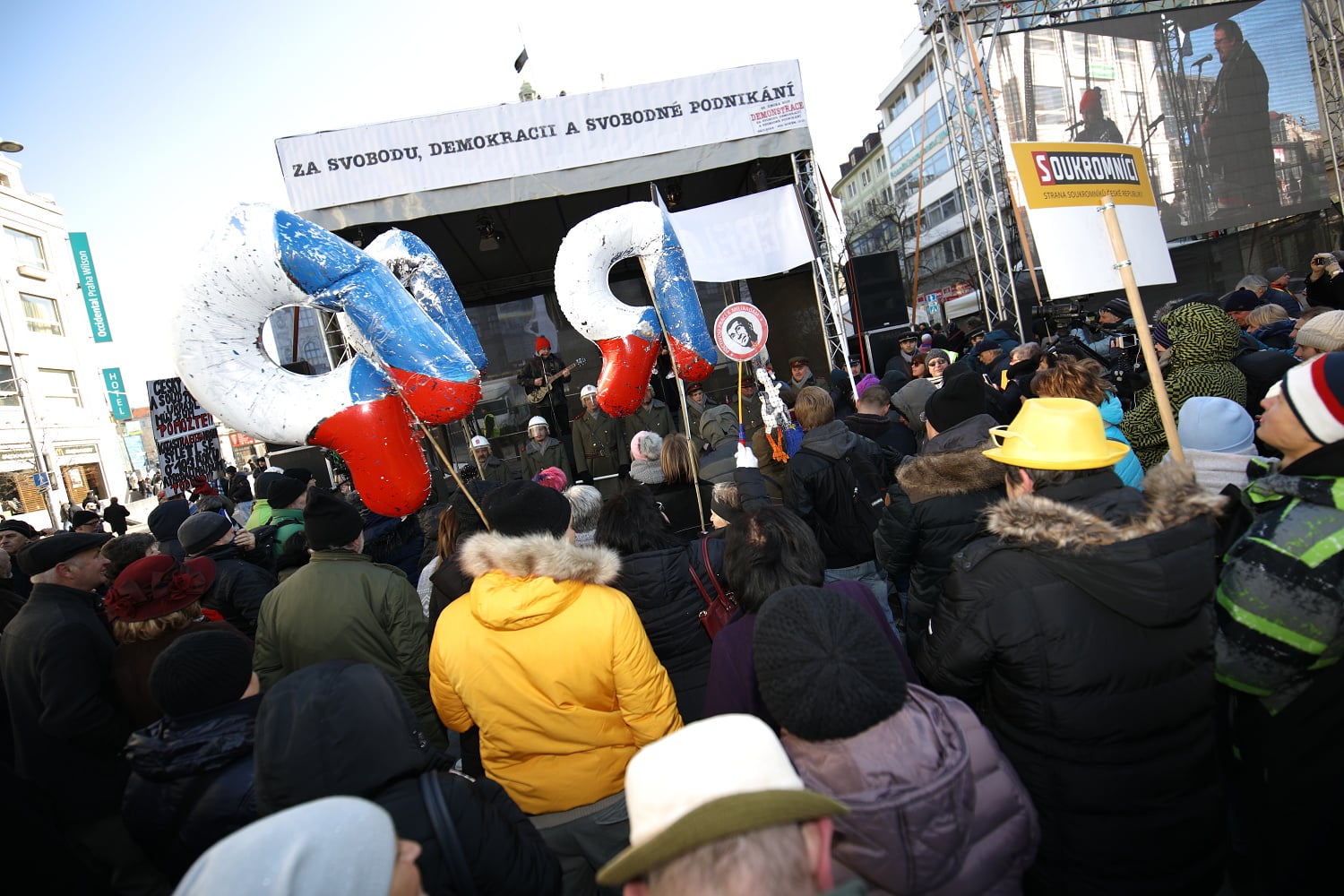 Demonstrace za svobodu, demokracii a svobodné podnikání