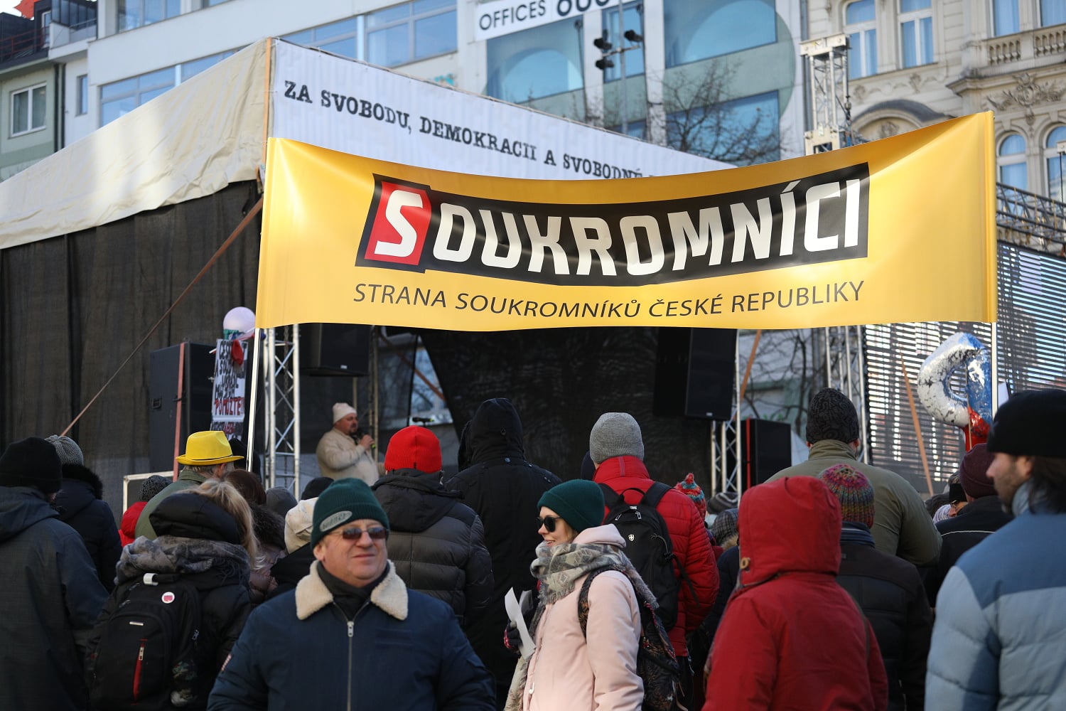 Demonstrace za svobodu, demokracii a svobodné podnikání