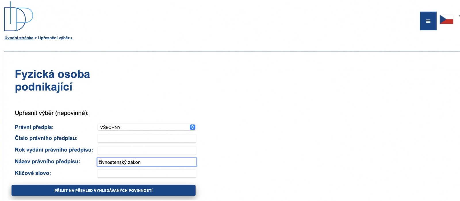 Jak vypadá nová Databáze informačních povinností