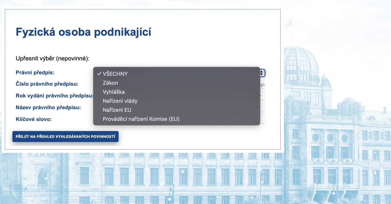 Jak vypadá nová Databáze informačních povinností