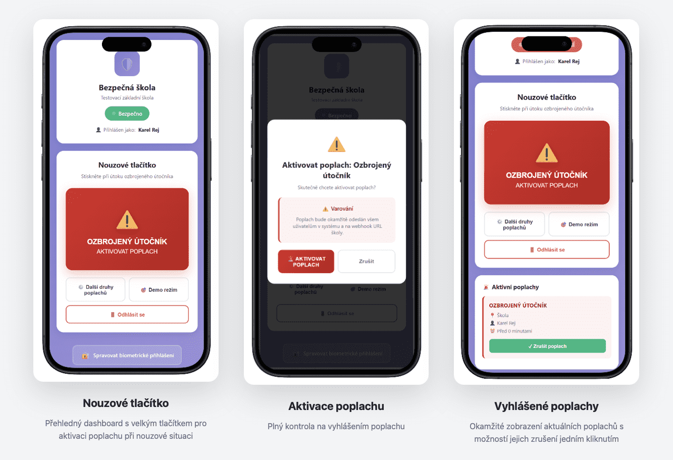 Aplikace Bezpečná škola 2.0